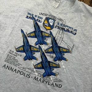Vintage Navy Blue Angels Shirt